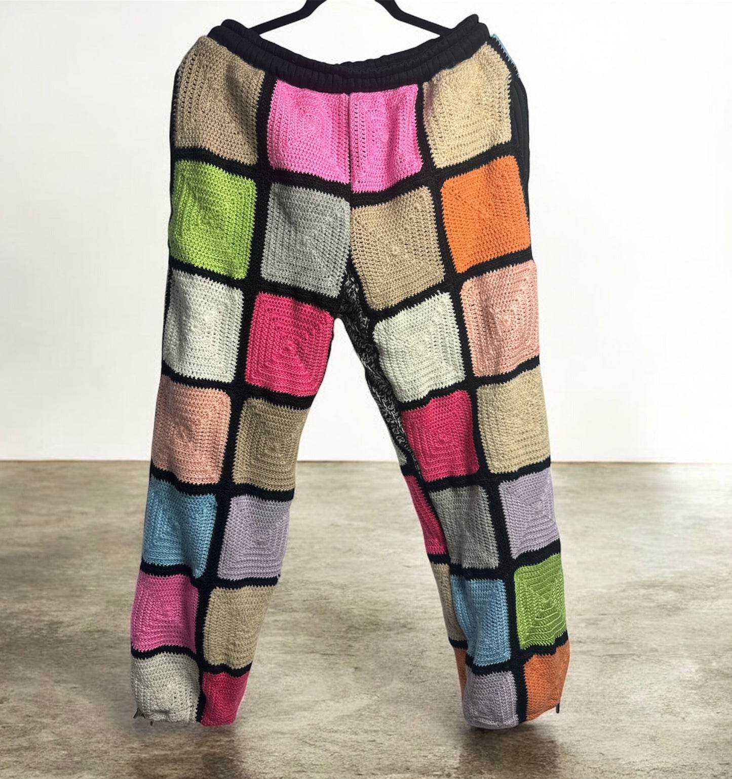 PATCHWORK CROCHET Trousers — One of One