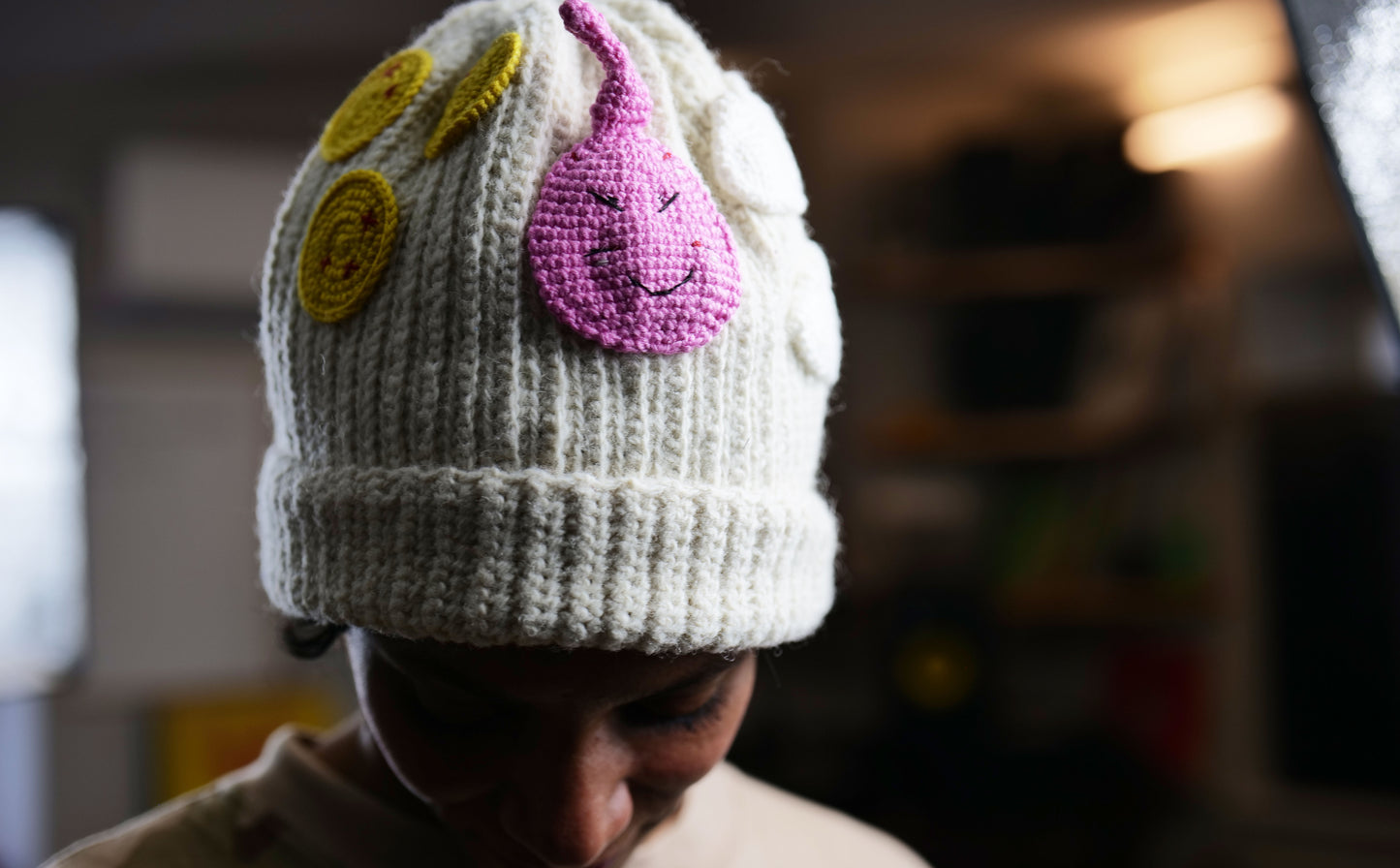 White Knit Hat Buu DBZ